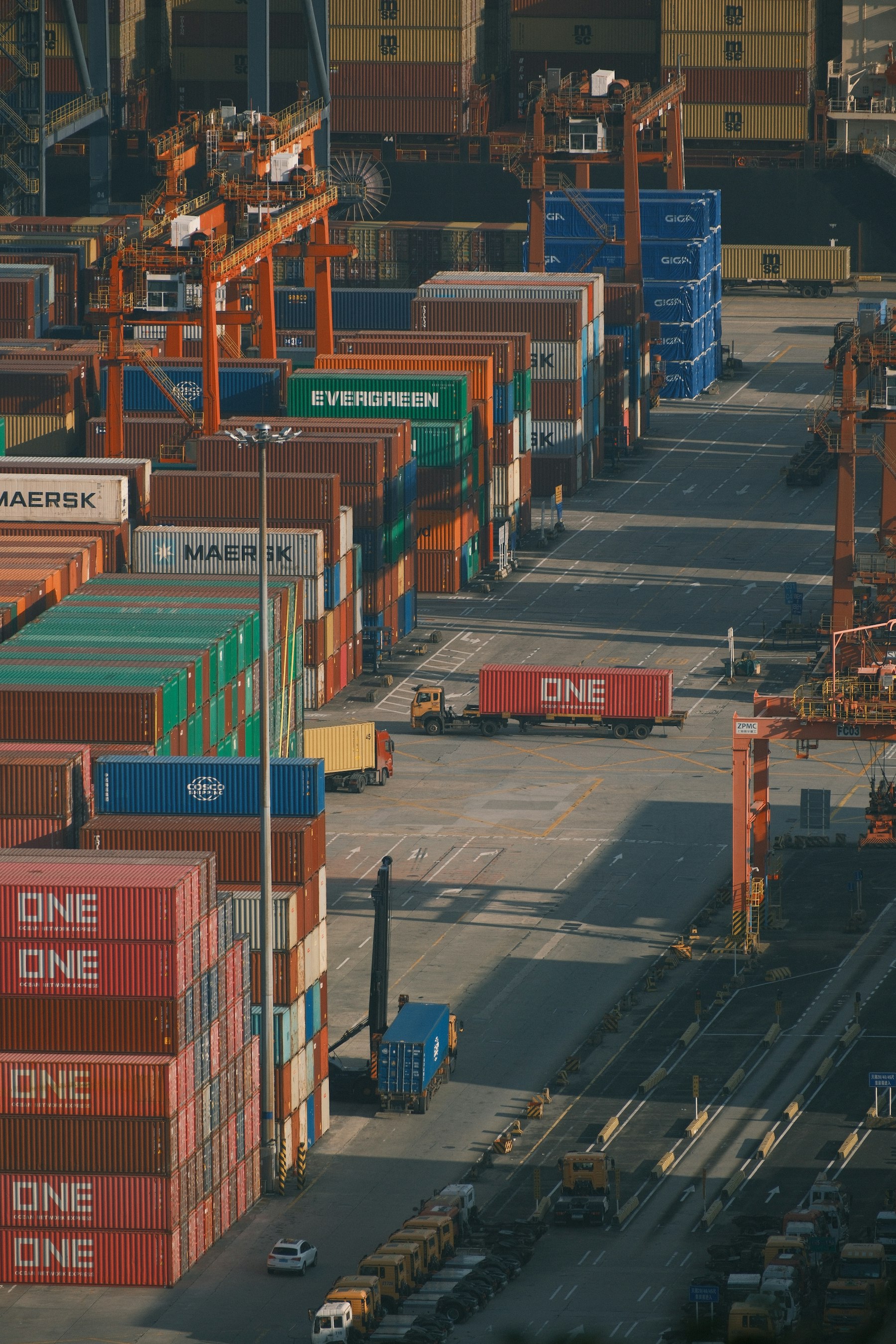 Port and container logistics